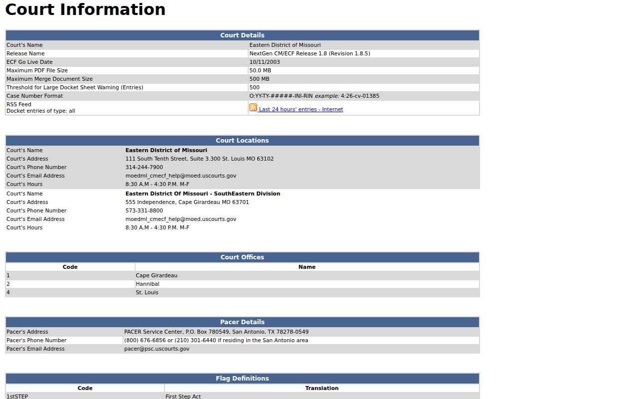 Lewis County court docket federal CM ECF information